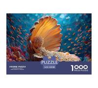 Sinoshow_24085_a_Cute_Little_Mermaid_Sleeping_in_an_Open_Shell__3dffb37a-dab2-4ed9-a09a-972fc1a5b444_1 1000 Pièces Casse-tête Amusant, Stimulant Et Cérébral Puzzle, Jouets Éducatifs Uniques Et Stimul