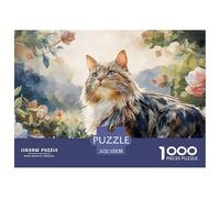 Sinoshow_24085_a_Cute_Long-Haired_Cat_Full-Body_Portrait_Oil_pa_8a2fde92-18a8-406b-8d44-a1f970c6c118_4 1000 Pièces Casse-tête Difficile, Dur, Quasi Impossible Puzzle, Jeu Familial Anti-Stress, Jouets
