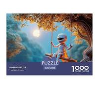 Sinoshow_24085_a_Cute_Mummy_Character_Swinging_on_a_Wooden_Swin_5781236a-fe8a-40b0-a308-464face2e90a_1 1000 Pièces Casse-tête Amusant, Stimulant Et Cérébral Puzzle, Cadeau De Noël Aux Images Éclatant