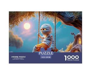Sinoshow_24085_a_Cute_Mummy_Character_Swinging_on_a_Wooden_Swin_5781236a-fe8a-40b0-a308-464face2e90a_4 1000 Pièces Puzzles Stimulant Et Éducatif Puzzle, Jouets Éducatifs Uniques Et Stimulants,Stress