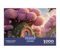 Sinoshow_24085_a_Cute_Pink_Cartoon_House_Under_a_Cherry_Blossom_196a4e1e-616e-4360-ae9d-32a14a32ce22_2 1000 Pièces Casse-tête Difficile, Dur, Quasi Impossible Puzzle, Cadeau De Noël Aux Images Éclata