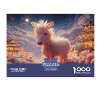 Sinoshow_24085_a_Cute_Pink_Donkey_Stands_in_The_Flower_Field_it_b027cab2-722f-4df5-87b4-4a9b9aab6d8f_4 1000 Pièces Casse-tête Difficile, Dur, Quasi Impossible Jeu De Puzzle, Jeu Familial Anti-Stress,