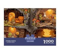 Sinoshow_24085_a_Cute_Rabbit_Frog_and_Turtle_Living_in_an_Under_a55e33a0-c740-439a-9ac2-a4b7843d835c_4 1000 Pièces Casse-tête Difficile, Dur, Quasi Impossible Puzzle, Cadeau De Noël Aux Images Éclata