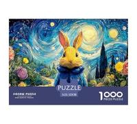 Sinoshow_24085_a_Cute_Rabbit_Wearing_Blue__Full-Body_Portrait_s_5b4fd4aa-873c-4502-b5df-d85729c89a43_4 1000 Pièces Casse-tête Difficile, Dur, Quasi Impossible Jeu De Puzzle, Jouets Éducatifs Uniques