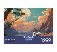 Sinoshow_24085_a_Cute_White_Robot_and_Green_Alien_Standing_on_t_4d5710d2-a839-4b78-acbd-1ffddb500479_3 1000 Pièces Casse-tête Difficile, Dur, Quasi Impossible Puzzle, Cadeau De Noël Aux Images Éclata