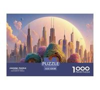 Sinoshow_24085_a_Digital_Art_Piece_of_The_Chicago_Skyline_with__c567a7f6-5ff7-41f4-819f-23f31496ade1_3 1000 Pièces Casse-tête Difficile, Dur, Quasi Impossible Jeu De Puzzle, Jeu Familial Anti-Stress,