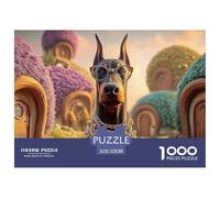 Sinoshow_24085_a_Doberman_Dog_Wearing_Gold_Chains_and_Glasses_p_431aa624-83be-48de-bff1-b727392fabe1_4 1000 Pièces Casse-tête Difficile, Dur, Quasi Impossible Puzzle, Jouets Éducatifs Uniques Et Stim