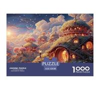 Sinoshow_24085_a_Fantasy_World_with_Cute_Hobbit-Like_Houses_in__de0015f0-4bcc-45e1-9970-c44647b97cf3_2 1000 Pièces Casse-tête Stimulant Et Éducatif Jeu De Puzzle, Jouets Éducatifs Uniques Et Stimulan