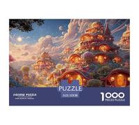 Sinoshow_24085_a_Fantasy_World_with_Cute_Hobbit-Like_Houses_in__de0015f0-4bcc-45e1-9970-c44647b97cf3_4 1000 Pièces Casse-tête Difficile, Dur, Quasi Impossible Jeu De Puzzle, Jouets Éducatifs Uniques