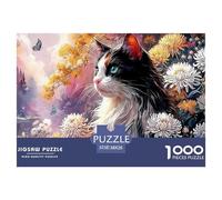 Sinoshow_24085_a_Fluffy_Calico_Cat_Sits_Among_Chrysanthemums_in_8dda92a1-5b1e-42a0-a82b-c78d6024fe0c_1 1000 Pièces Casse-tête Stimulant Et Éducatif Puzzle, Jouets Éducatifs Uniques Et Stimulants,Stre