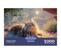 Sinoshow_24085_a_Fluffy_Long-Haired_Cat_basking_in_The_Sunlight_c2f06237-d8aa-4990-9c59-1e65eec18c0d_3 1000 Pièces Casse-tête Stimulant Et Éducatif Jeu De Puzzle, Jeu Familial Anti-Stress, Cadeaux D'