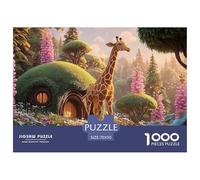Sinoshow_24085_a_Full-Bodied_Giraffe_in_The_Forest_Surrounded_b_90e595a5-eaa6-4a46-9cb2-d7ad9f94bbb8_1 1000 Pièces Casse-tête Stimulant Et Éducatif Puzzle, Jouets Éducatifs Uniques Et Stimulants,Stre