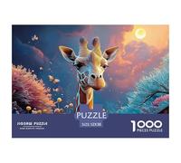 Sinoshow_24085_a_Full-Body_Portrait_of_a_Happy_Giraffe_in_The_s_c7ab021e-9276-426f-aebe-36254db500f3_1 1000 Pièces Puzzles Difficile, Dur, Quasi Impossible Jeu De Puzzle, Jeu Familial Anti-Stress, Ca