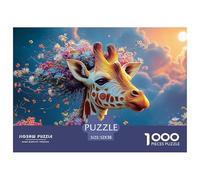 Sinoshow_24085_a_Full-Body_Portrait_of_a_Happy_Giraffe_in_The_s_c7ab021e-9276-426f-aebe-36254db500f3_4 1000 Pièces Casse-tête Amusant, Stimulant Et Cérébral Puzzle, Jeu Familial Anti-Stress, Jouets F