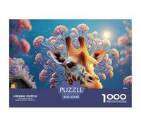 Sinoshow_24085_a_Full-Body_Shot_of_a_Cute_Happy_Giraffe_in_The__e8c06a22-60cf-4b47-9770-753cea526a98_3 1000 Pièces Puzzles Stimulant Et Éducatif Puzzle, Jouets Éducatifs Uniques Et Stimulants,Stress