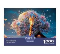 Sinoshow_24085_a_Full-Body_Shot_of_a_Cute_Happy_Giraffe_in_The__e8c06a22-60cf-4b47-9770-753cea526a98_4 1000 Pièces Puzzles Difficile, Dur, Quasi Impossible Jeu De Puzzle, Jeu Familial Anti-Stress, Jo