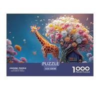Sinoshow_24085_a_Full-Body_Shot_of_a_Cute_Happy_Giraffe_in_The__e8c06a22-60cf-4b47-9770-753cea526a98_2 1000 Pièces Casse-tête Amusant, Stimulant Et Cérébral Jeu De Puzzle, Jeu Familial Anti-Stress, J