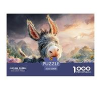 Sinoshow_24085_a_Full-Body_Shot_of_an_Adorable_Baby_Donkey_with_23992882-3b8f-414d-9cb1-49935d83abea_2 1000 Pièces Casse-tête Stimulant Et Éducatif Puzzle, Jeu Familial Anti-Stress, Jouets Familiaux