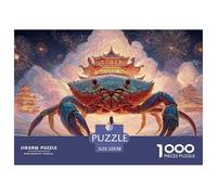 Sinoshow_24085_a_Giant_Green_Crab_with_Two_Large_Blue_Legs_sitt_2952869b-9106-4862-8cf1-05297d80e4ab_2 1000 Pièces Casse-tête Difficile, Dur, Quasi Impossible Jeu De Puzzle, Cadeau De Noël Aux Images