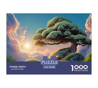 Sinoshow_24085_a_Giant_Tree_with_Lush_Green_Leaves_on_Top_of_th_ef9e83a2-951c-493a-bf24-aaaf9f93cbd7_4 1000 Pièces Puzzles Difficile, Dur, Quasi Impossible Puzzle, Cadeau De Noël Aux Images Éclatante