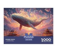 Sinoshow_24085_a_Giant_Whale_Glides_Over_The_City_bathed_in_sof_0e796630-a334-489d-969b-13688d4ddaa2_1 1000 Pièces Casse-tête Difficile, Dur, Quasi Impossible Puzzle, Jeu Familial Anti-Stress, Jouets