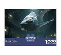 Sinoshow_24085_a_Giant_White_Fish_with_Black_Eyes_Flying_Inside_5263eca3-f1d0-4cf0-8de5-48f1bba9c6e7_4 1000 Pièces Casse-tête Difficile, Dur, Quasi Impossible Jeu De Puzzle, Jeu Familial Anti-Stress,