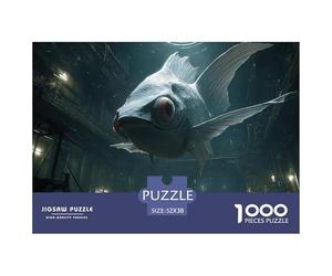 Sinoshow_24085_a_Giant_White_Fish_with_Black_Eyes_Flying_Inside_5263eca3-f1d0-4cf0-8de5-48f1bba9c6e7_4 1000 Pièces Casse-tête Stimulant Et Éducatif Jeu De Puzzle, Jouets Éducatifs Uniques Et Stimulan