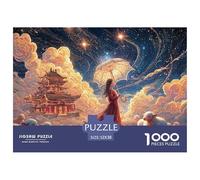 Sinoshow_24085_a_Girl_in_a_Red_Dress_Holding_an_Umbrella_Stands_d387859b-4558-4456-aaf1-e0274d0f8e6b_2 1000 Pièces Casse-tête Difficile, Dur, Quasi Impossible Jeu De Puzzle, Jouets Éducatifs Uniques