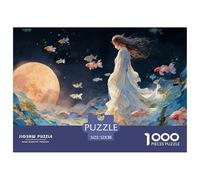 Sinoshow_24085_a_Girl_in_an_Elegant_Dress_Stands_on_The_Edge_of_d5f27fe4-12ae-4056-b8dd-e879212face5_2 1000 Pièces Casse-tête Difficile, Dur, Quasi Impossible Puzzle, Jouets Éducatifs Uniques Et Stim
