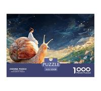 Sinoshow_24085_a_Girl_Sits_on_The_Back_of_an_Oversized_Snail_gl_539e6654-fe87-4de7-8008-3be1387753ad_1 1000 Pièces Casse-tête Difficile, Dur, Quasi Impossible Puzzle, Jeu Familial Anti-Stress, Jouets