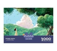 Sinoshow_24085_a_Girl_Wearing_a_Dress_is_Standing_in_The_Park_w_a95361fe-1c9f-4f58-9d88-b18c48db0c12_1 1000 Pièces Puzzles Difficile, Dur, Quasi Impossible Jeu De Puzzle, Cadeau De Noël Aux Images Éc