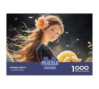 Sinoshow_24085_a_Girl_with_Long_Brown_Hair_and_a_Yellow_Cat_wea_a7dbb918-4a33-4b2d-9b09-1e455fbec91f_2 1000 Pièces Casse-tête Difficile, Dur, Quasi Impossible Puzzle, Jouets Éducatifs Uniques Et Stim