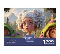 Sinoshow_24085_a_Girl_with_Silver_Hair_Red_and_Green_Headphones_83f1ee2f-3404-4631-91a0-a2407581e00b_2 1000 Pièces Casse-tête Stimulant Et Éducatif Puzzle, Jeu Familial Anti-Stress, Jouets Familiaux