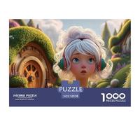 Sinoshow_24085_a_Girl_with_Silver_Hair_Red_and_Green_Headphones_83f1ee2f-3404-4631-91a0-a2407581e00b_4 1000 Pièces Casse-tête Stimulant Et Éducatif Jeu De Puzzle, Cadeau De Noël Aux Images Éclatantes