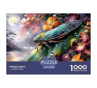 Sinoshow_24085_a_Green_cicada_Perched_on_The_Edge_of_an_Ancient_8512e8b9-06c0-4b6f-a7cf-900cbf832faa_2 (1) 1000 Pièces Casse-tête Stimulant Et Éducatif Jeu De Puzzle, Jeu Familial Anti-Stress, Cadeau