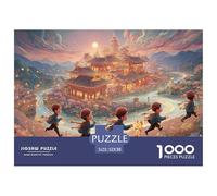 Sinoshow_24085_a_Group_of_Children_Running_on_The_Road_Surround_16b94878-91a3-441c-b8be-f8d2ea1c7b2c_3 1000 Pièces Casse-tête Difficile, Dur, Quasi Impossible Jeu De Puzzle, Cadeau De Noël Aux Images