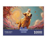 Sinoshow_24085_a_Happy_Smiling_Cat_Riding_on_The_Back_of_a_Gold_98b9e5b5-a89d-410b-967c-db534e253402_3 1000 Pièces Puzzles Stimulant Et Éducatif Puzzle, Jouets Éducatifs Uniques Et Stimulants,Stress