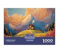 Sinoshow_24085_a_House_in_The_Distance_Surrounded_by_Colorful_f_78d16854-9945-4647-88d4-42beb92cdb89_4 1000 Pièces Puzzles Difficile, Dur, Quasi Impossible Jeu De Puzzle, Jouets Éducatifs Uniques Et