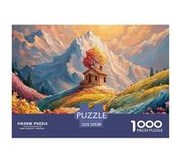Sinoshow_24085_a_House_Surrounded_by_Colorful_Flowers_on_The_to_ab1961fa-9fe5-4b92-ae42-988a09971d8d_1 1000 Pièces Puzzles Difficile, Dur, Quasi Impossible Jeu De Puzzle, Jouets Éducatifs Uniques Et