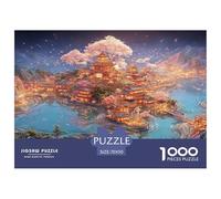 Sinoshow_24085_a_Lake_Map_in_The_Style_of_Chinese_Art_with_moun_0ebee363-54bd-4b90-8dd8-80d5445912e4_1 1000 Pièces Casse-tête Stimulant Et Éducatif Puzzle, Jouets Éducatifs Uniques Et Stimulants,Stre