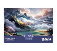 Sinoshow_24085_a_Landscape_Painting_Composed_of_Light_Green_and_540f6025-540a-4038-a146-d6a3b5d99cf7_2 1000 Pièces Casse-tête Difficile, Dur, Quasi Impossible Puzzle, Cadeau De Noël Aux Images Éclata