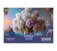 Sinoshow_24085_a_Large_Gold_Vase_with_Many_White_and_Pink_peoni_93a9f668-ac0d-45eb-9403-30ae1b1ff35b_2 1000 Pièces Puzzles Difficile, Dur, Quasi Impossible Jeu De Puzzle, Jouets Éducatifs Uniques Et