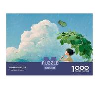 Sinoshow_24085_a_Little_Girl_Holding_an_Umbrella_Made_of_Green__f5f67c05-aebf-420b-9154-93e0e9911b53_1 1000 Pièces Casse-tête Amusant, Stimulant Et Cérébral Jeu De Puzzle, Cadeau De Noël Aux Images É
