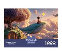 Sinoshow_24085_a_Little_Girl_in_Red_Dress_Sitting_on_Top_of_blu_b07c1baa-076b-45e7-871d-fb8645c8b8d3_4 1000 Pièces Casse-tête Stimulant Et Éducatif Puzzle, Cadeau De Noël Aux Images Éclatantes, Jouet