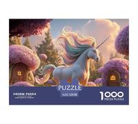 Sinoshow_24085_a_Majestic_Unicorn_with_a_Shimmering_Rainbow_Man_b534540e-64cd-4ff8-9896-70ae4e6d44e1_1 1000 Pièces Casse-tête Difficile, Dur, Quasi Impossible Jeu De Puzzle, Cadeau De Noël Aux Images
