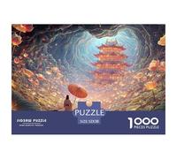 Sinoshow_24085_a_Man_Rowing_in_The_Middle_of_Lotus_Leaves_holdi_fca4e192-e360-4c9e-8880-28574859c3eb_1 1000 Pièces Casse-tête Stimulant Et Éducatif Jeu De Puzzle, Jeu Familial Anti-Stress, Jouets Fam