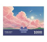 Sinoshow_24085_a_Man_Rowing_on_The_Sea_Pink_Clouds_in_The_Sky_i_573caf6d-3803-4ba1-9f53-77f8a3621fd4_1 1000 Pièces Casse-tête Amusant, Stimulant Et Cérébral Puzzle, Cadeau De Noël Aux Images Éclatant