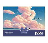 Sinoshow_24085_a_Man_Rowing_on_The_Sea_Pink_Clouds_in_The_Sky_i_573caf6d-3803-4ba1-9f53-77f8a3621fd4_3 1000 Pièces Puzzles Difficile, Dur, Quasi Impossible Jeu De Puzzle, Jouets Éducatifs Uniques Et