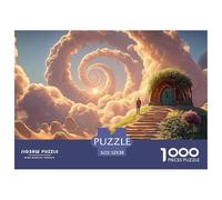 Sinoshow_24085_a_Man_Stands_at_The_Top_of_an_Endless_Staircase._41a2e78e-aecf-4402-9676-066e403c5e8f_1 1000 Pièces Casse-tête Difficile, Dur, Quasi Impossible Jeu De Puzzle, Jeu Familial Anti-Stress,