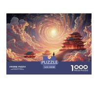 Sinoshow_24085_a_Man_Walks_up_The_Stairs_of_an_Endless_Spiral_t_eb8b2e7e-8217-4279-8ba8-2bf8f02da1c2_3 1000 Pièces Casse-tête Stimulant Et Éducatif Jeu De Puzzle, Jeu Familial Anti-Stress, Jouets Fam